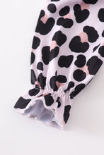 Leopard smocked ruffle dress mommy & me - ARIA KIDS