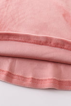 Peach floral velvet twirl dress - ARIA KIDS