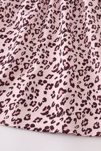 Pink Leopard smocked dress - ARIA KIDS