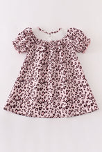 Pink Leopard smocked dress - ARIA KIDS
