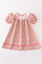 Leopard "MAMA'S GIRL"bubble sleeve dress - ARIA KIDS