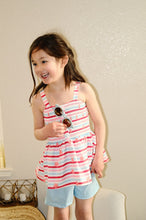 Pink stripe star shorts set - ARIA KIDS