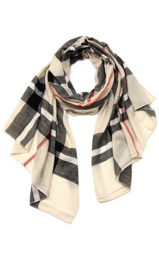 Women's Allison Plaid Scarf - ARIA KIDS