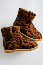 Leopard zip boots kids to tween - ARIA KIDS