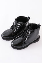Black Leather Boots for kids - ARIA KIDS