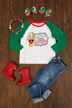 Cooler Than Rudolph Unisex Raglan Shirt - Green/Red/White - ARIA KIDS