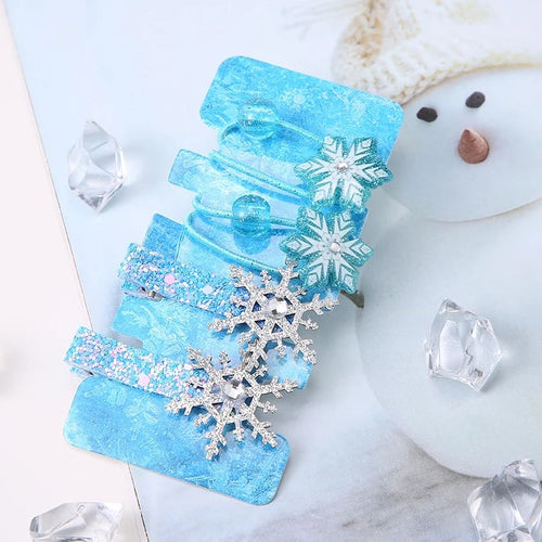 Frozen Inspired Hair Tie & Hair Clip 4-Piece Set - ARIA KIDS