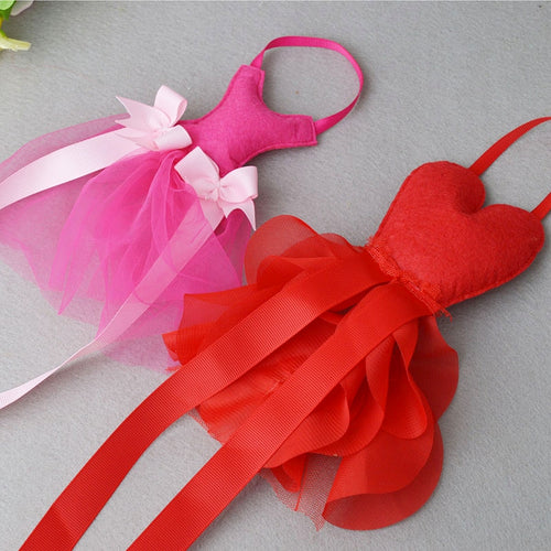 Red & Pink Tutu Dress Hair Clip Holder/Organizer - ARIA KIDS