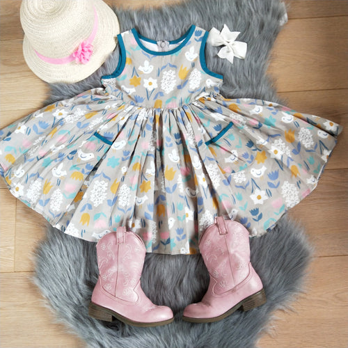 Angelica Twirl Cotton Easter Dress - RESTOCKED! - ARIA KIDS