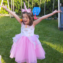 Pink "My Unicorn Princess" Floral Tutu Dress - ARIA KIDS