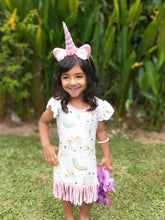 Pastel Unicorn Fringe Dress - ARIA KIDS