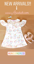 Pastel Unicorn Open Shoulder Dress - ARIA KIDS