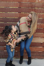 Camel Brown - ARIA - Matching Mommy and Me Poncho 2-Pc Gift Set - ARIA KIDS