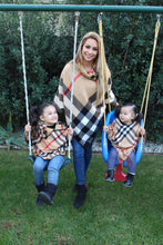 Camel Brown - ARIA - Matching Mommy and Me Poncho 2-Pc Gift Set - ARIA KIDS