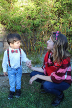 "Scott" Tartan Plaid Suspender, Bow Tie & Tie - ARIA KIDS