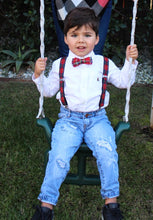 "Scott" Tartan Plaid Suspender, Bow Tie & Tie - ARIA KIDS