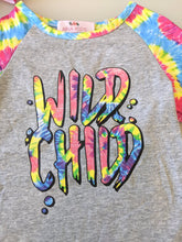 Tie Dye Wild Child Ruffle Shirt - ARIA KIDS