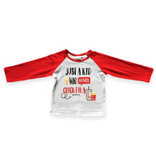 Just a Kid who Loves a Chick Fila Unisex Raglan Shirt - ARIA KIDS