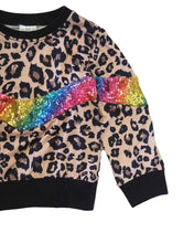 Mommy and Me Leopard Rainbow Sequin Shirts - ARIA KIDS