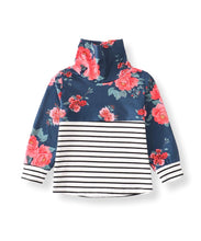 Mommy & Me Floral Turtleneck Striped Pullovers - ARIA KIDS