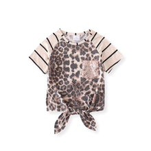 Mommy & Me Leopard Stripe Sequins Pocket Shirt - ARIA KIDS