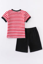 Red stripe mouse applique shorts set - ARIA KIDS