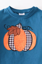 Teal pumpkin plaid pants set - ARIA KIDS
