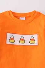 Orange plaid candy corn smocked boy set - ARIA KIDS