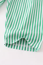Orange duck applique stripe pants set