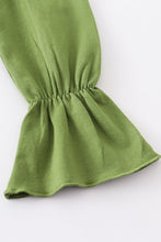 Green leopard lucky skirt bell girl set - ARIA KIDS