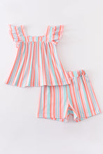 Stripe ruffle girl pant set - ARIA KIDS