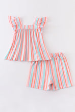 Stripe ruffle girl pant set - ARIA KIDS