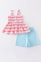 Pink stripe star shorts set - ARIA KIDS