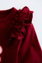 Maroon turkey applique  Denim set - ARIA KIDS