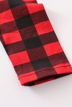 Red and black plaid top & jean pants set - ARIA KIDS