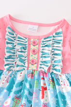 Pink floral stripe girls set - ARIA KIDS