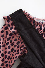 Black leopard ruffle dress outfit