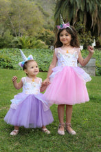 Purple "My Unicorn Princess" Floral Tutu Dress - ARIA KIDS