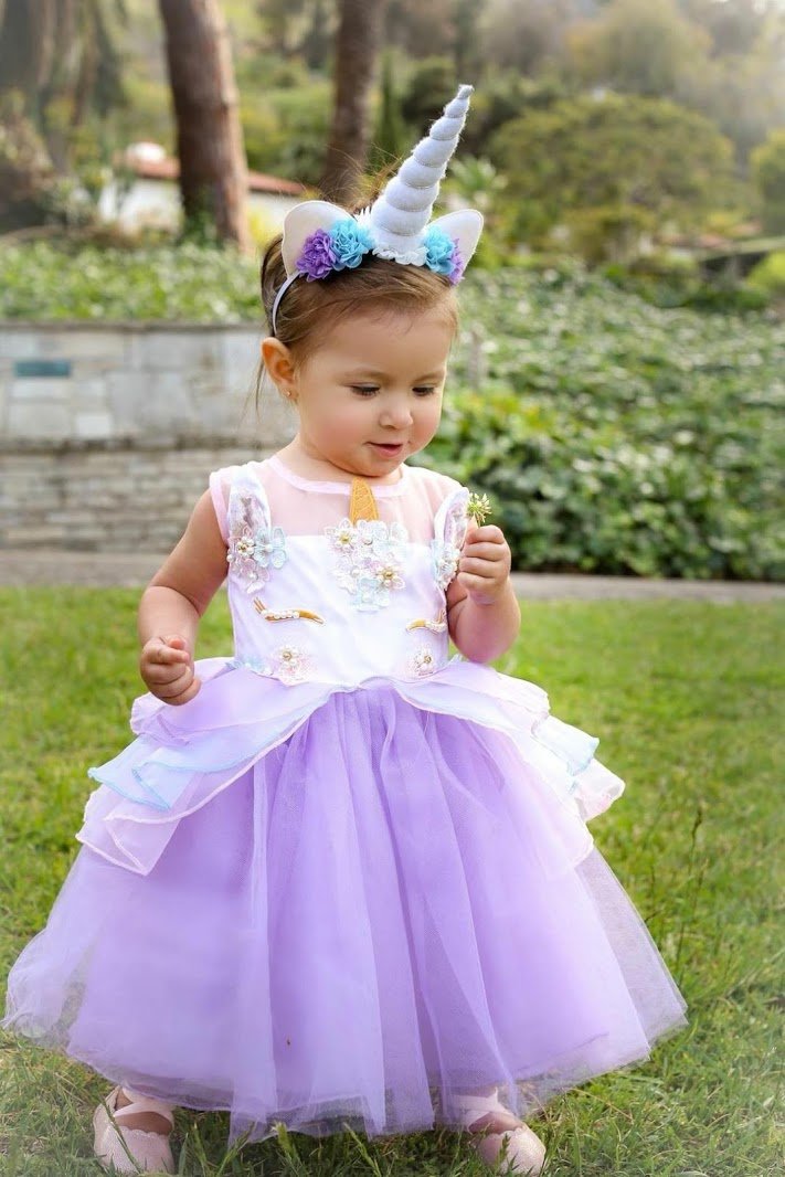 Purple "My Unicorn Princess" Floral Tutu Dress ARIA KIDS Purple "My Unicorn Princess" Floral Tutu Dress ARIA KIDS
