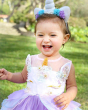 Purple "My Unicorn Princess" Floral Tutu Dress - ARIA KIDS
