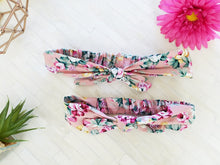 WHOLESALE BUNDLE - Mauve Pink Floral Mommy & Me Headband 2-Pc Set - ARIA KIDS