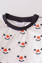 White snowman print pajamas set - ARIA KIDS