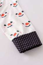 White snowman print pajamas set - ARIA KIDS