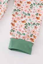 Green floral pajamas set - ARIA KIDS