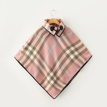 Girls Size - ARIA Plaid Collared Poncho - in 4 Colors - ARIA KIDS