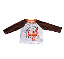 WHOLESALE CLEARANCE BUNDLE - "Pumpkinsaurus" Boys Orange/Brown Fall Raglan Shirt - ARIA KIDS