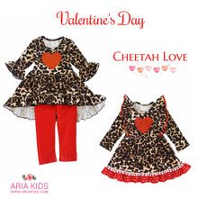 Cheetah Love Ruffle Pant 2-Piece Outfit - ARIA KIDS