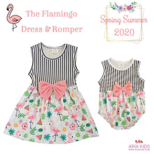 The Flamingo Stripe Dress - ARIA KIDS