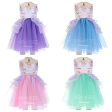 "My Unicorn Princess" Floral Tutu Dress - 4 Colors - ARIA KIDS