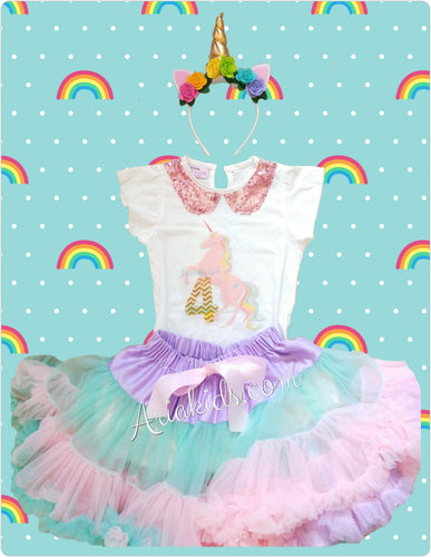 Unicorn Birthday Outfit - Custom order - ARIA KIDS